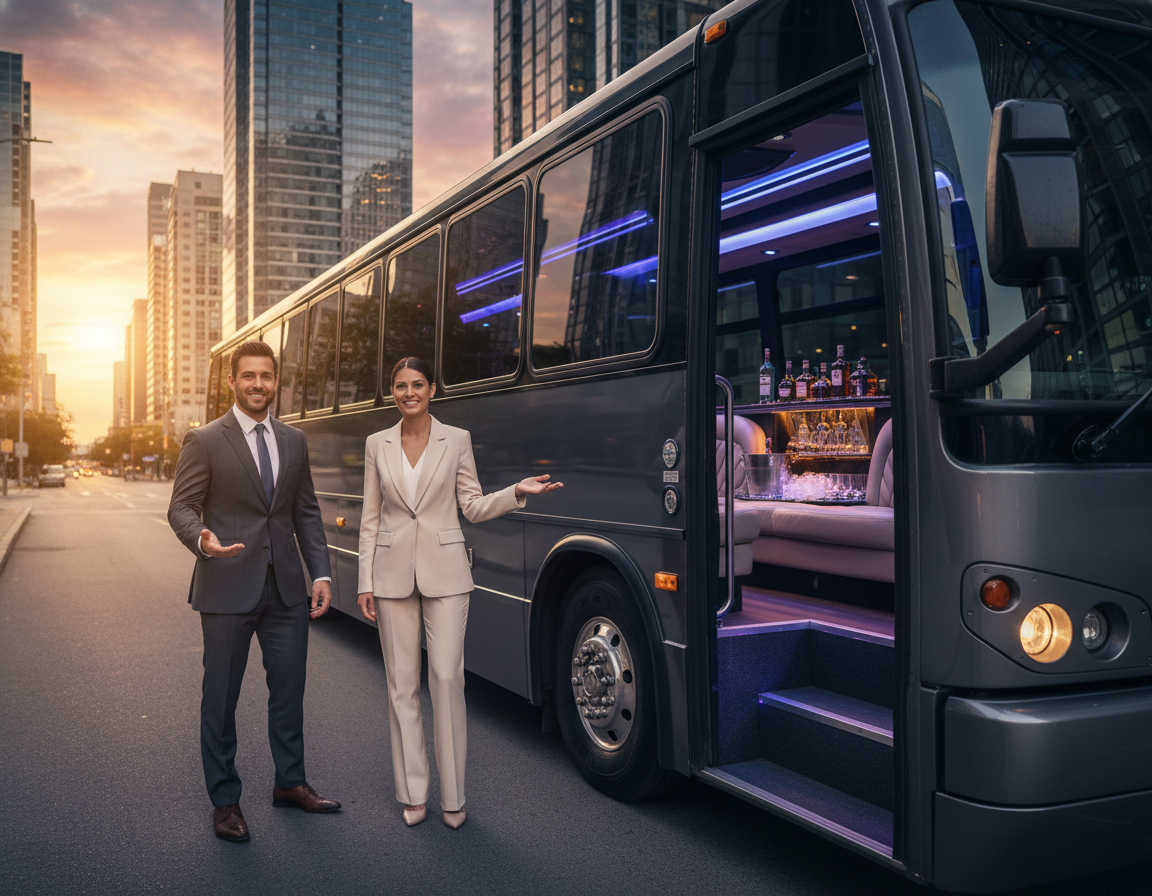 Lakewood party bus and bus charter